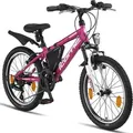 Licorne Bike Guide Premium Mountainbike Shimano,Zoll:20;Farbe:Rosa/Weiß - Rosa