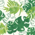 Rasch Textil Greenhouse Tapete 138887 Tropen Blätter weiß grün Vliestapete Vlies