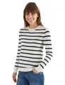 Cecil Damen Gestreifter Strukturpullover