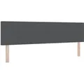 vidaXL Kopfteil mit Kopfteil Dunkelgrau 180 cm Kunstleder 42007062
