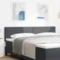 vidaXL Kopfteil Einfarbig Dunkelgrau 180 cm Cordstoff