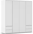 rauch Drehtürenschrank Kleiderschrank Schrank Garderobe Wäscheschrank NABILA viel Stauraum (in 3 verschiedenen Ausstattungen BASIC/CLASSIC/PREMIUM) mit 2 Schubladen und Push-to-Open Funktion TOPSELLER MADE IN GERMANY