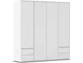 Drehtürenschrank RAUCH Kleiderschrank Schrank Garderobe Wäscheschrank NABILA viel Stauraum , weiß (alpinweiß), B:187cm H:194cm T:53cm, Holzwerkstoff, Schränke, Drehtürenschrank, mit 2 Schubladen und Push-to-Open Funktion TOPSELLER MADE IN GERMANY