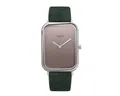 M&M Quarzuhr Armbanduhr Damen Leder Dancing Square, (1-tlg), Analoguhr eckig mit Lederarmband, Designer Uhr
