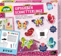Lena 42707 Gips Gießen Set Glitter Schmetterlinge - Kreativ Set für Kinder ab 8 Jahren zum Selbergießen von bezaubernden Schmetterlingen, Mit Gips, Formen, Glitzer und Werkzeug