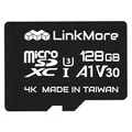 LinkMore 128GB XV13 (Agon) Micro SDXC Karte, A1, UHS-I, U3, V30, Klasse 10 kompatibel, Lesegeschwindigkeit bis zu 100 MB/s, Schreibgeschwindigkeit bis zu 40 MB/s, SD-Adapter inklusive