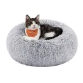 Hundebett flauschig, Katzenbett, Donut Kissen, waschbar, Polsterung in der Mi...