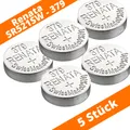 5 x Renata 379 SR521SW AG0 V379 SR63 LR521 Uhrenbatterie Silberoxid 1,55 V