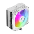 SILENTWARE Bora RGB White CPU-Luftkühler, 5 Kupfer-Heatpipes, 120mm leiser PWM Lüfter mit Hydro-Lager, A-RGB Beleuchtung, TDP bis 215W, Kompatibel mit Intel LGA 115X/1200/1700/1851 und AMD AM4/AM5
