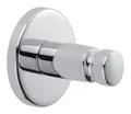 tesa Handtuchhaken SMOOZ Handtuchhaken ohne Bohren - 3,7 cm : 3,7 cm : 3,7 cm, Badezimmer, Gäste-WC, Wandmontage, (Packung, 1-St., inkl. Klebelösung), selbstklebende Handtuchhalterung - chrom - silber glänzend