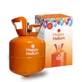 Happy Helium® Ballongas Helium für bis zu 20 Luftballons | Heliumgas mit Füllventil - Balloon Gas 140 Liter (0,14 m³) für Geburtstag, Hochzeit, Party