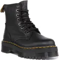 DR MARTENS Jadon III Unisex 8 Ösen Herren Plateau Leder Bo Schwarz EU 36-42
