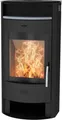 Fireplace Kaminofen »MAIA Stahl«, Exklusiv, Aufstellort in deinem Zuhause, 6,2 kW, Zeitbrand, Große Sichtscheibe, mit Gratis Naturstein im Teefach