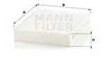 MANN-FILTER CU25001 Filter, Innenraumluft für ALPINA BMW