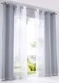2er Pack Gardinen Vertikal Farbverlauf Druck Transparent »Modena« mit Ösen und Raffhalter, Vorhang, Dekoschal HxB 175x140 cm Grautöne, 10000183