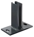 Alberts Pfostenträger, zum Aufschrauben, für Zaunpfosten 60x40 mm für Doppelstabmatten, Platte 150x80 mm