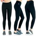 Formbelt Highwaist Leggings Laufhose Damen lang mit Handytasche Hohem Bund Atmungsaktiv High Waist Smartphone schwarz M
