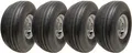 15x6.00-6 Multi Rib Lawnmower Wheels 6ply P508 Tyre Rim 25mm Bearings (Set of 4)