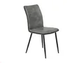 STUHL CAROLINE GRAU VINTAGE B/H/T: CA. 45X87X57 CM, AUS MICROFASER, 6 STK.
