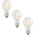 Osram LED Base Classic A 75 Filament, 7.5W, 1055 lm, E27, warmweiß, klar, 3-er Pack