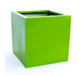 Elegant Einrichten Pflanzkübel Fiberglas quadratisch 48x48x48cm hochglanz avocado grün (1 St)
