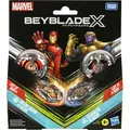 Hasbro G0287EU4 - Marvel Beyblade X, Iron Man 4-80B vs. Thanos 4-60P, Multipack, Takara Tomy (Deutsch) (G0287ES0)