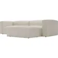 GrainGold Ecksofa L-Form Landi Rechts - Moderne Cord Ecksofa, Wohnzimmer Sofa - Eckcouch Beige (Lincoln 03) - Beige