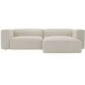 Graingold Ecksofa, Creme, Kunststoff, L-Form, Ottomane rechts,L-Form, 240x180 cm, Oeko-Tex®, Reach, Hergestellt in Europa, Handmade in Europe, Wohnzimmer, Sofas & Couches, Wohnlandschaften, Ecksofas