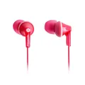 Panasonic RP-HJE125-P In-Ohr-Kopfhörer - Drei Paar Pass-Stücke, 10-24.000 Hz, 1,1 m Kabel, rosa