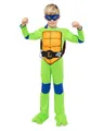 Funidelia Offizielles Leonardo Teenage Mutant Ninja Turtles Kostüm für Jungen und Mädchen mit Overall, Panzer und Maske, Ninja Anzug Kinder, Karneval, Halloween und Partys – Größe 10-12 Jahre