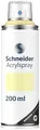Schneider Paint-It 030 Supreme DIY Acryllack (hochdeckende Sprühfarbe, UV-beständig, 200 ml, Acrylspray für fast alle Untergründe) light yellow matt