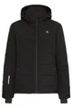 NORTH BEND NBMarina Damen Skijacke Winterjacke Snowboardjacke wasserdicht wasserfest 10.000 mm Wassersäule Kapuze Skipasstasche W-PRO Wetterschutzsystem, Größe:44, Farbe:Black (1001)