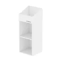 Glorious Record Rack 330 white - fortschrittliche Vinylstation mit 2-teiligem Layout, bis zu 330 Platten im 12''-Format, einfacher Aufbau, weiß