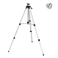 Firecore Stativ, Verstellbares Laserstativ aus Aluminiumlegierung, 1.5m Stativ Laser mit Wasserwaage, 5/8"-11 Außengewinde und 1/4"-20 Gewindeadapter, ink. Tragetasche - FT1500D