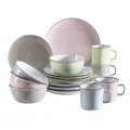 Mäser 931447 Maila Buntes Vintage-Geschirr-Set aus Keramik für 4 Personen, moder