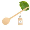 HOFMEISTER® Holz-Kochlöffel, 20 cm, Naturprodukt: handgefertigt, plastikfrei, Keine Kratzer im Topf, unbehandelt, hitzebeständig, antibakterieller Rührlöffel aus Buche, rund (1 Stück)