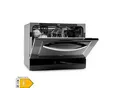 Havasia UV 6 Luminance Geschirrspüler UV Glasfront freistehend 1380W Schwarz