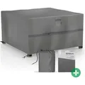 Sanzaro Gartenmöbel-Schutzhülle, 600D Oxford Gewebe, RipStop-Technologie, UV-Beständig, 135x135x70cm grau 135 x 135 x 70 cm | 135 cm x 135 cm x 70 cm