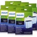 Philips CA6903/10 AquaClean Wasserfilter für Saeco Philips Automaten (6er Pack) - Silber/Schwarz
