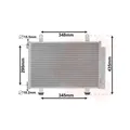 1x Kondensator, Klimaanlage VAN WEZEL 52005116 passend für OPEL SUZUKI