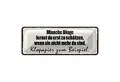 Roomando Metallschild Blechschild Spruch 27x10cm manche Dinge schätzen Klopapier Dekoration