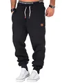 REPUBLIX Herren Sporthose Jogger Jogginghose Sweatpants Trainingshose R-0053 Anthrazit S
