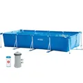 Schwimmbecken INTEX SMALL FRAME 450x220x84cm Schwimmbad mit Poolpumpe