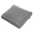 bomoe hochwertiges Outdoor Loungekissen 60x40cm – Bequemes Rückenkissen 10cm dick Polster Bezug Waschbar Gartenkissen UV-Schutz – Rattan Lounge Auflage Gartenmöbel Sitzauflage Hellgrau – ilano