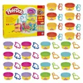 Play-Doh Fantastischer Party Pack, 24 Dosen Knetmasse je 56 Gramm in 4 Farben, dazu 24 passende Ausstecher, toll zum Mitbringen oder Teilen für Kinder ab 3 Jahren