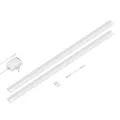 ledscom.de LED Unterbau-Leuchte SIRIS weiß matt, flach, 90cm, je 1044lm, weiß 2er Set