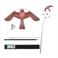 Vogelscheuche Flugdrache mit 4m Teleskopstange für Felder und Gärten