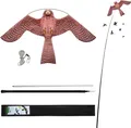 Vogelschutzdrache mit Teleskopstange 4 m Reflektierende Augen