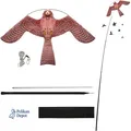 Vogelschutzdrache mit Reflektoren 4 m Teleskopstange Stil