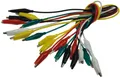 ChiliTec Krokodilklemmen Verbinder Satz Kroko Set 10 Kabel 5 Farben Stromkabel